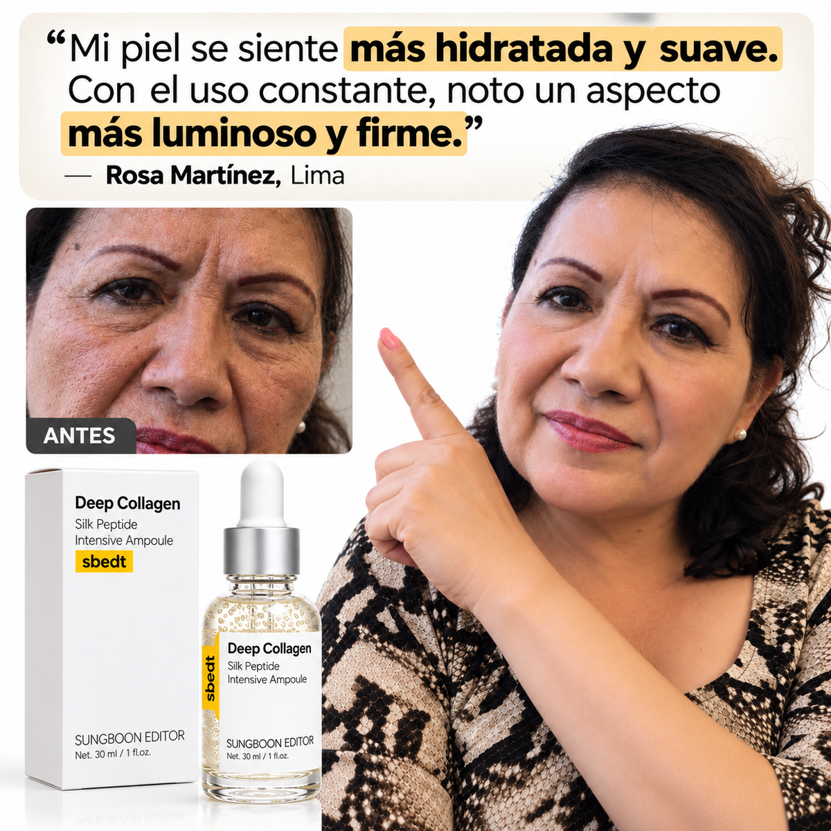 Deep Collagen / Dile Adiós a las Arrugas y Recupera la Luminosidad de Tu Piel