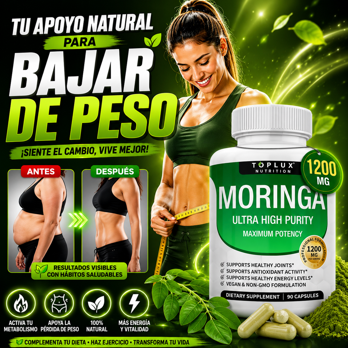 Moringa MG | Apoya tu Pérdida de Kilos de Forma Natural OFERTA 2 X 1 SOLO POR HOY