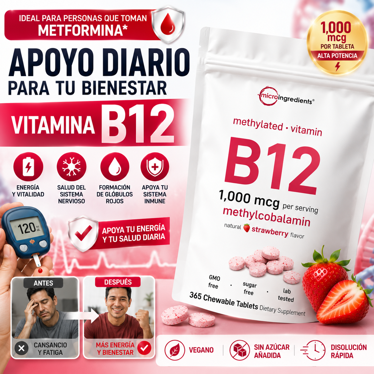 Vitamina B12 (Metilcobalamina)