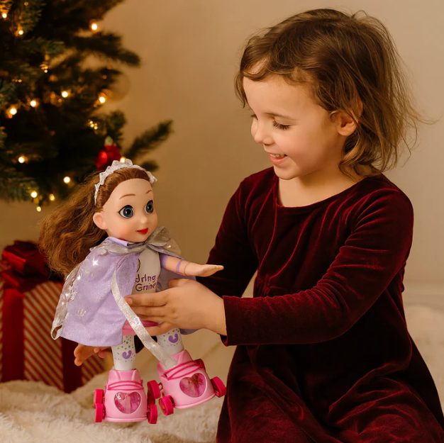 🎁💖 MUÑECA PATINADORA CON LUCES Y MÚSICA 🌟✨