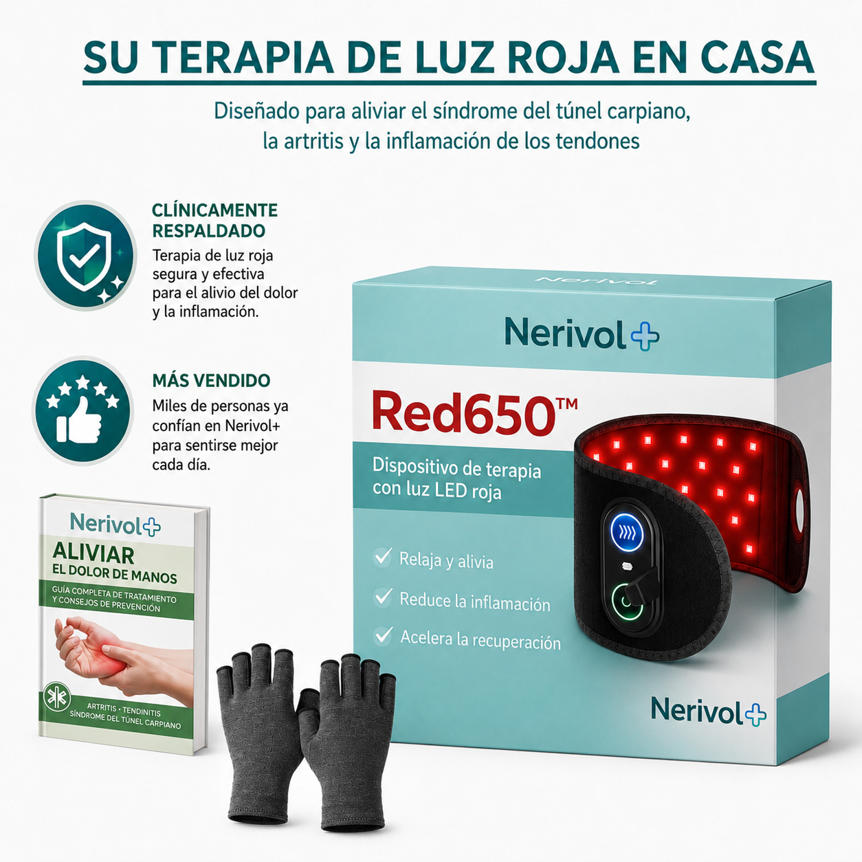 Nerivol Red650™ – Envoltura para terapia celular con luz roja
