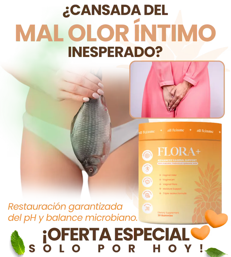 Flora - Ayuda a Combatir el Olor Íntimo Desde Dentro