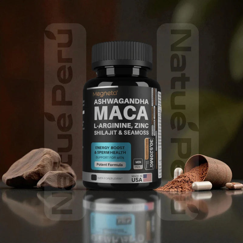 MEGNETA MACA MEN - Potencia Masculina, Energía Imparable y Confianza Total