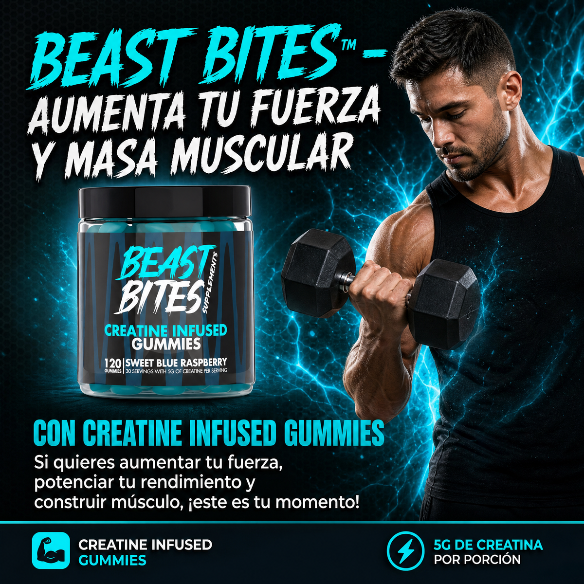 BEAST BITES™ – Aumenta tu Fuerza y Masa Muscular