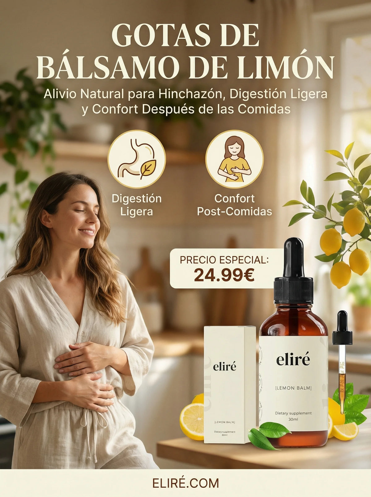 gotas de balsamo de limon