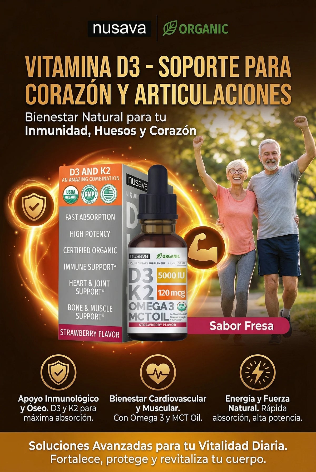 Vitamina D3 - Soporte para Corazón y Articulaciones