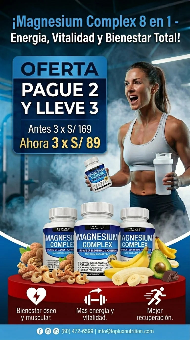 3 x 89 SOLO HOY Magnesium Complex 8 en 1 - Energia, Vitalidad y Bienestar Total