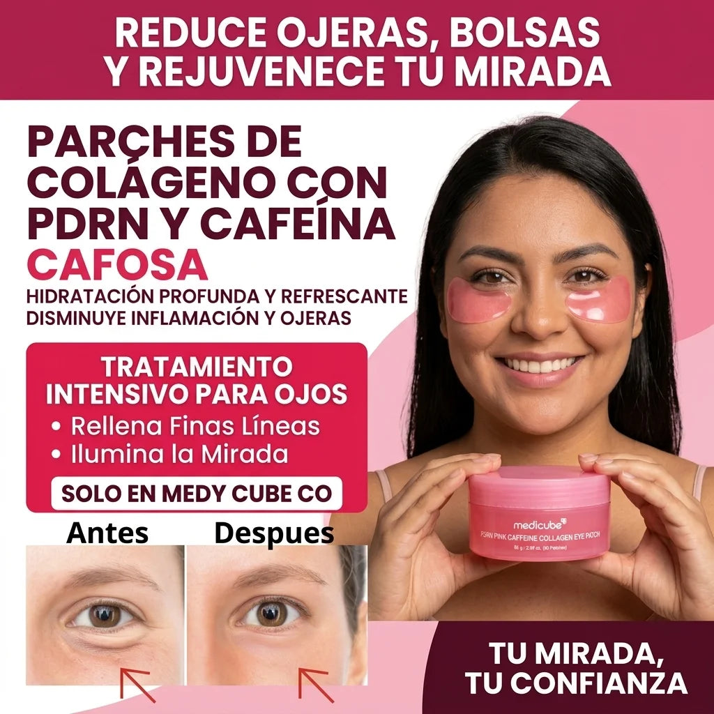 Parches de Colágeno para Ojos – Reduce Ojeras, Bolsas y Rejuvenece tu Mirada
