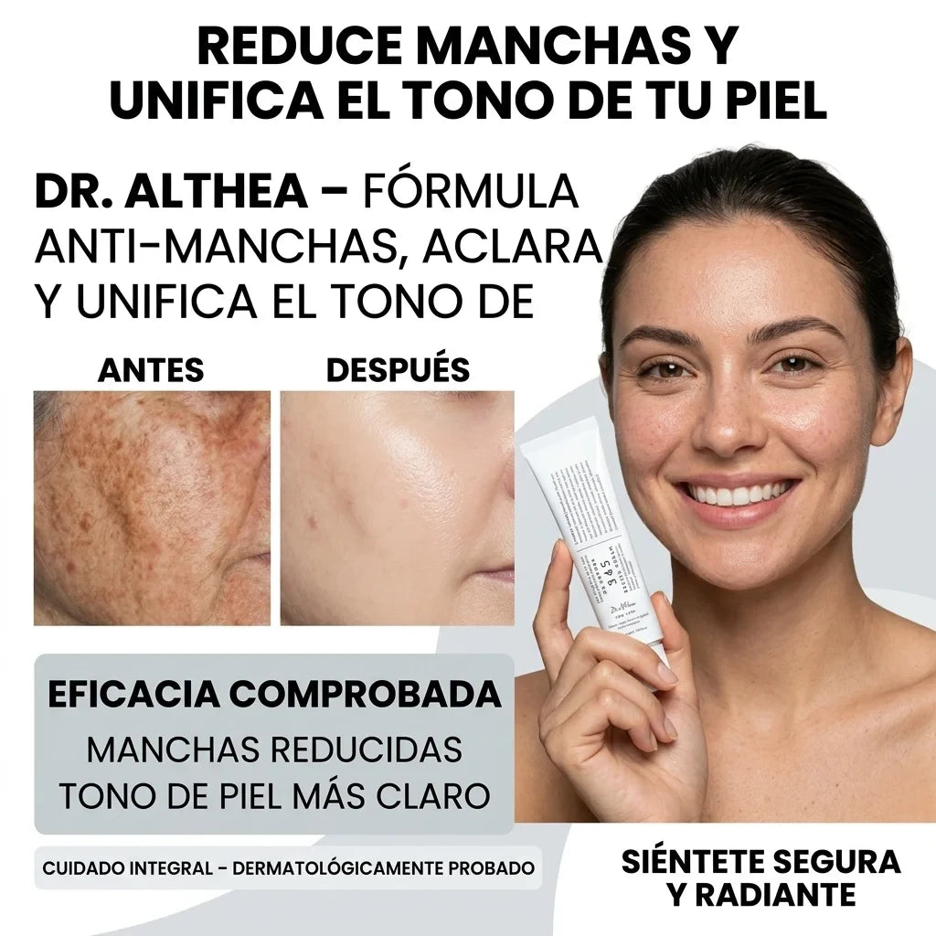Dr. Althea – Fórmula Anti-Manchas, Aclara y Unifica el Tono de Piel