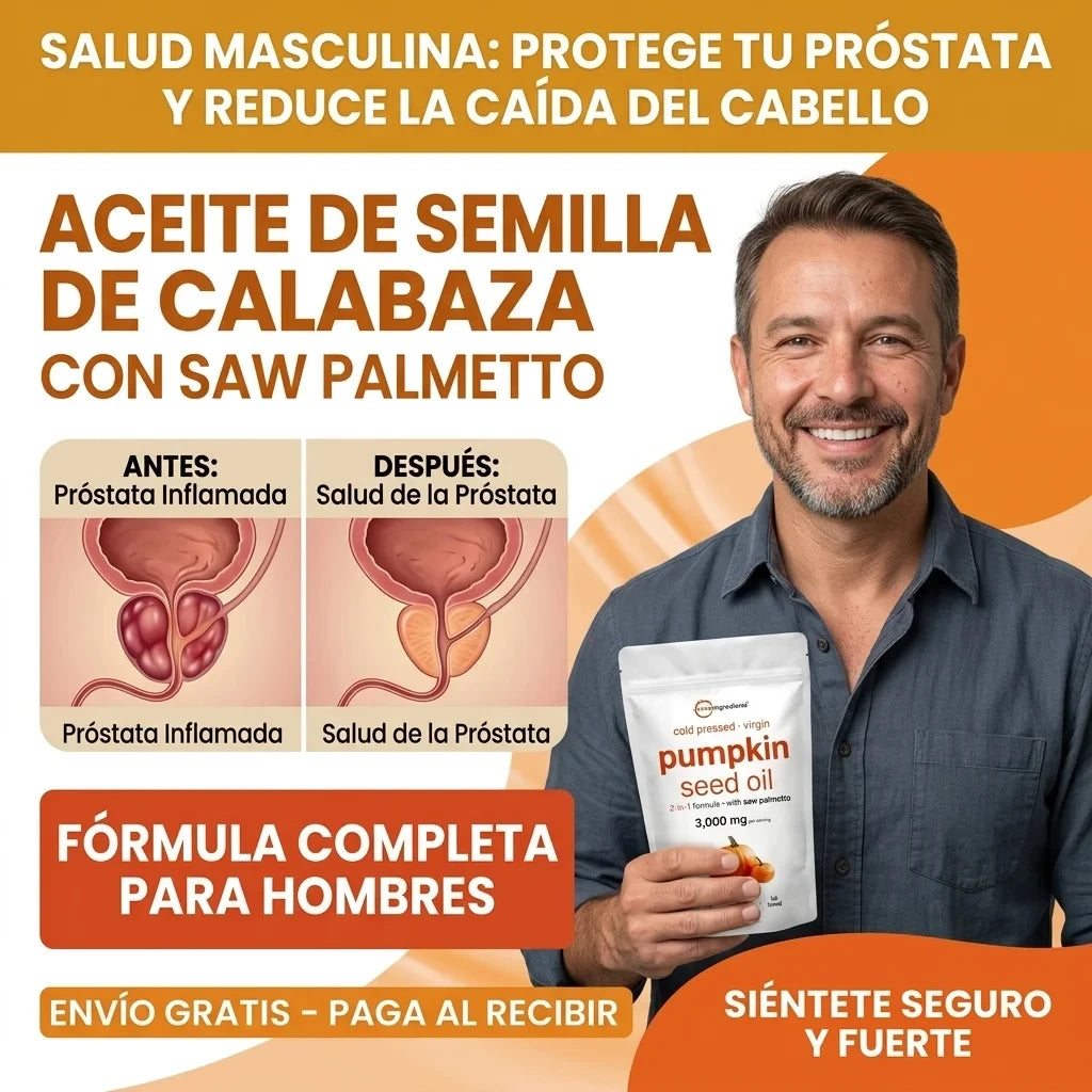 Pumpkin Seed Oil – Activa el Crecimiento Capilar y Reduce la Caída desde la Raíz