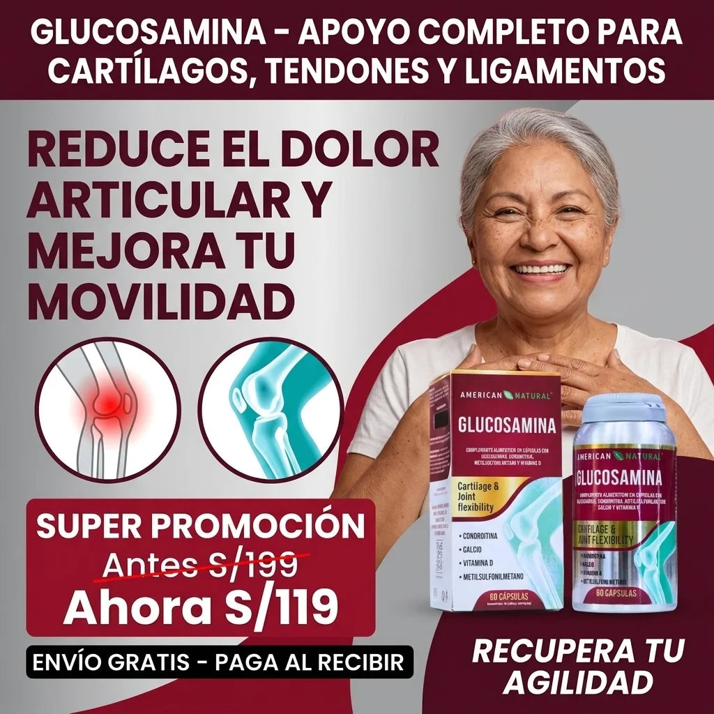 Glucosamina – Reduce el Dolor Articular y Mejora tu Movilidad,