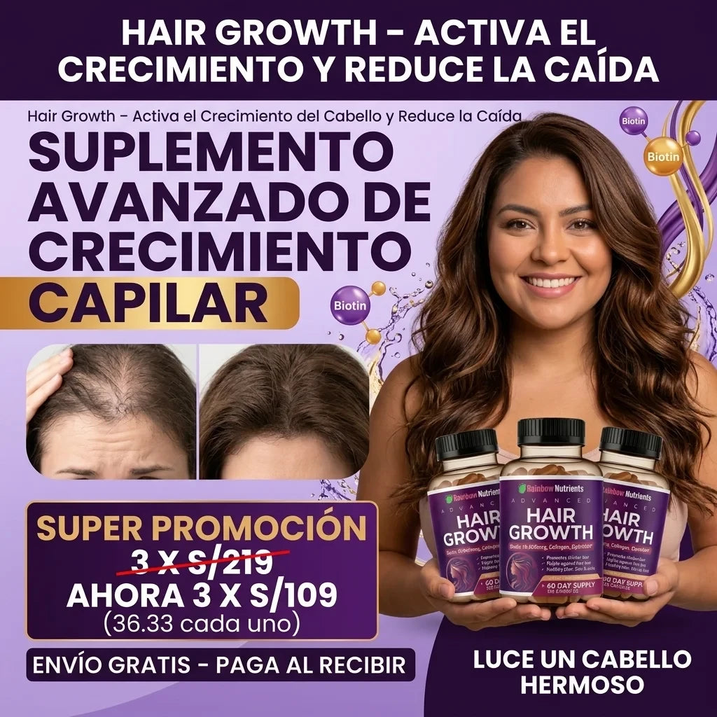Hair Growth – Activa el Crecimiento del Cabello y Reduce la Caída