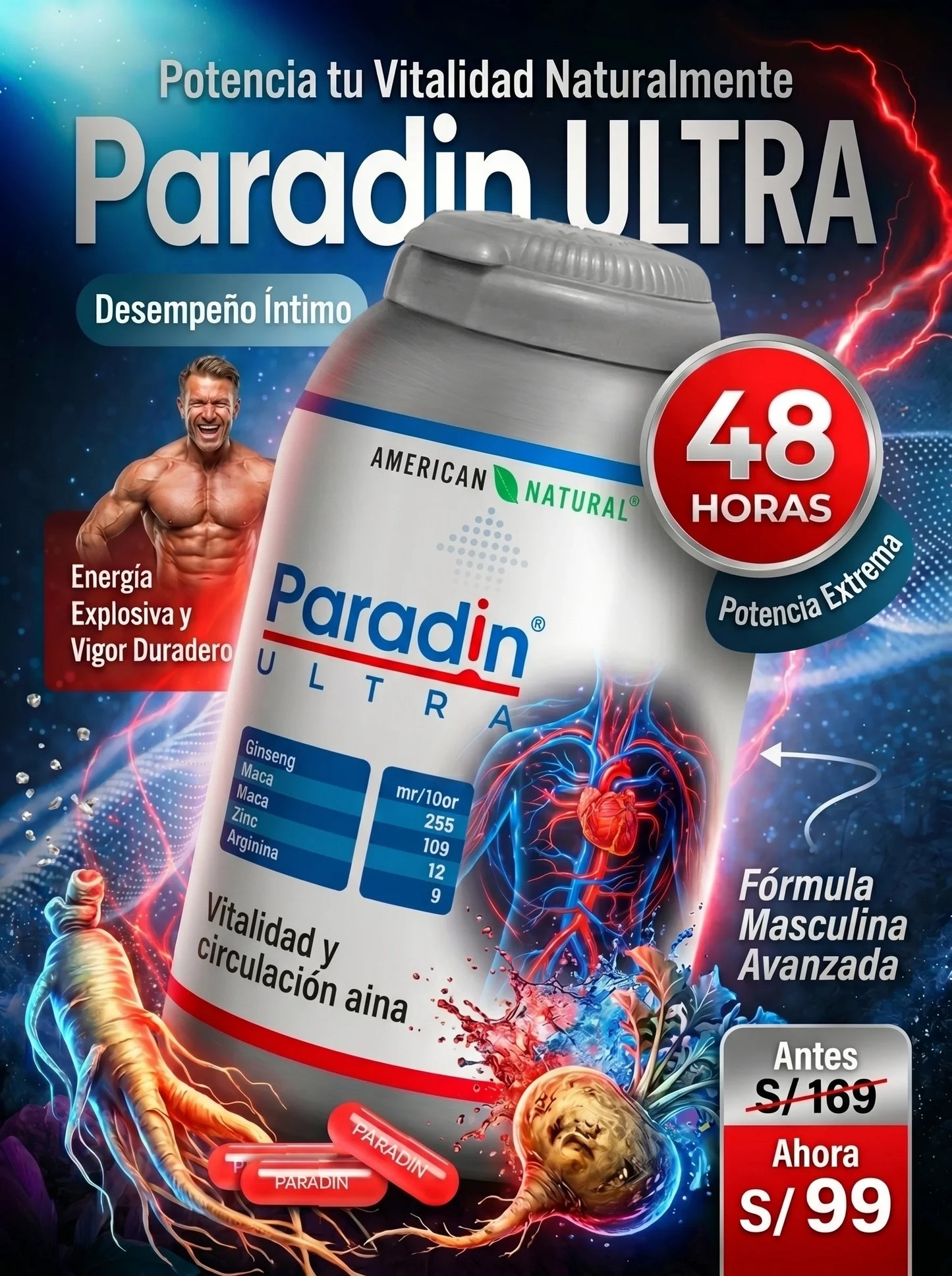 Paradin Ultra – Potencia tu Vitalidad y Desempeño Íntimo Naturalmente