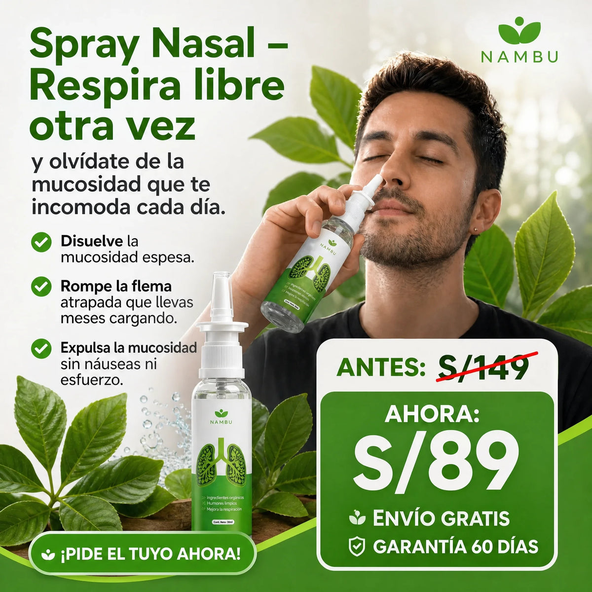 Spray Nasal – olvídate de la mucosidad