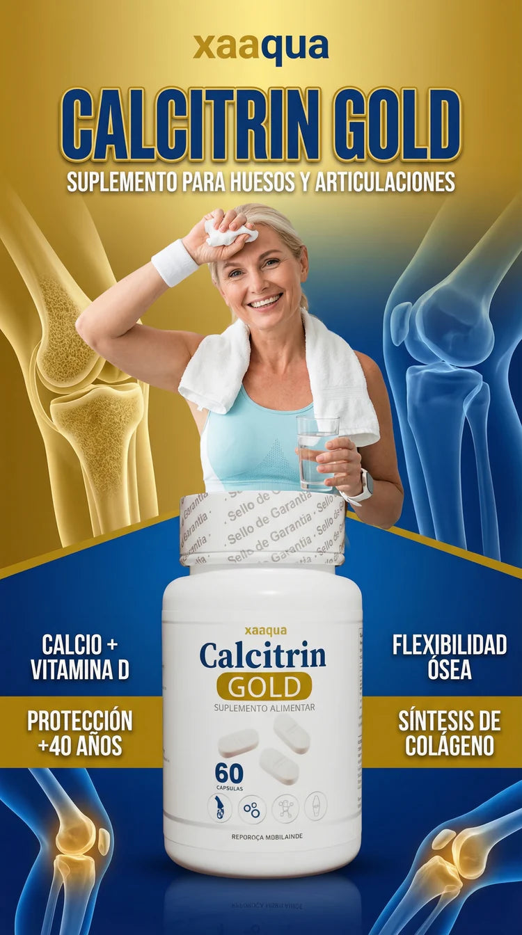 Calcitrin Gold – Soporte para Personas con Desgaste Articular y Dolor de Rodillas