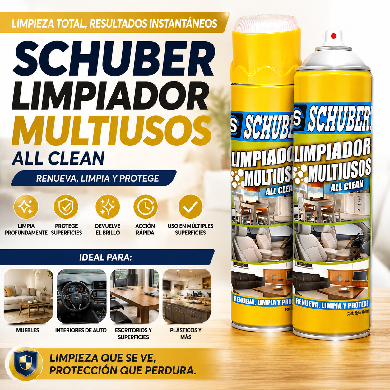 LIMPIADOR DE ESPUMA MULTIUSOS