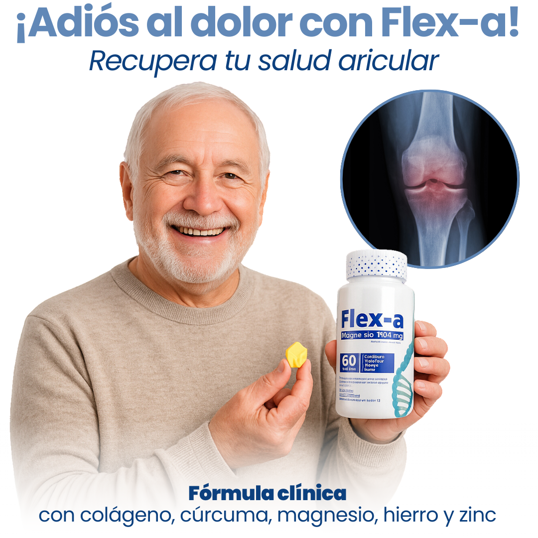 Flex-A Articulaciones – Fórmula Clínica con Colágeno, Cúrcuma y Magnesio
