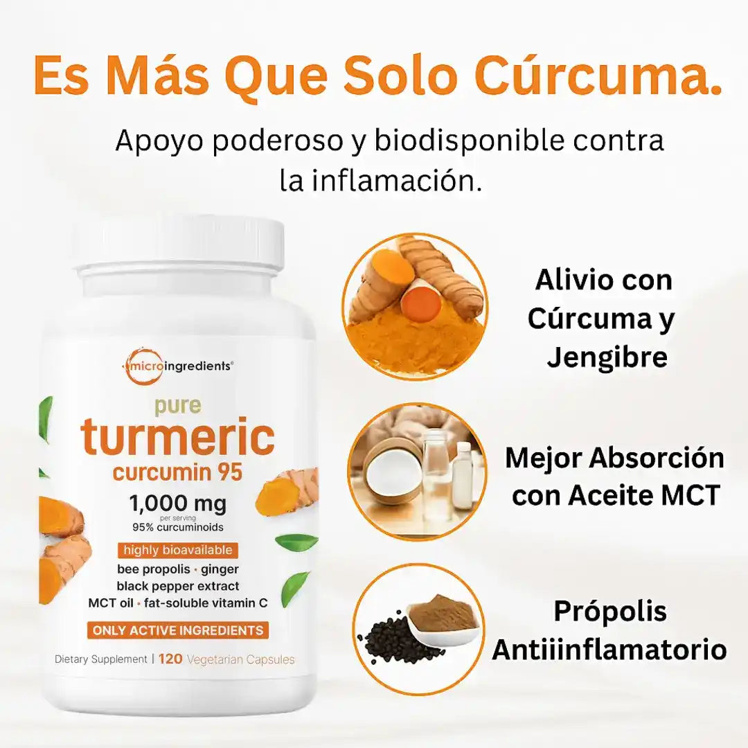 Oferta 2x1 El Antiinflamatorio Natural Más Potente – Cúrcuma 95%