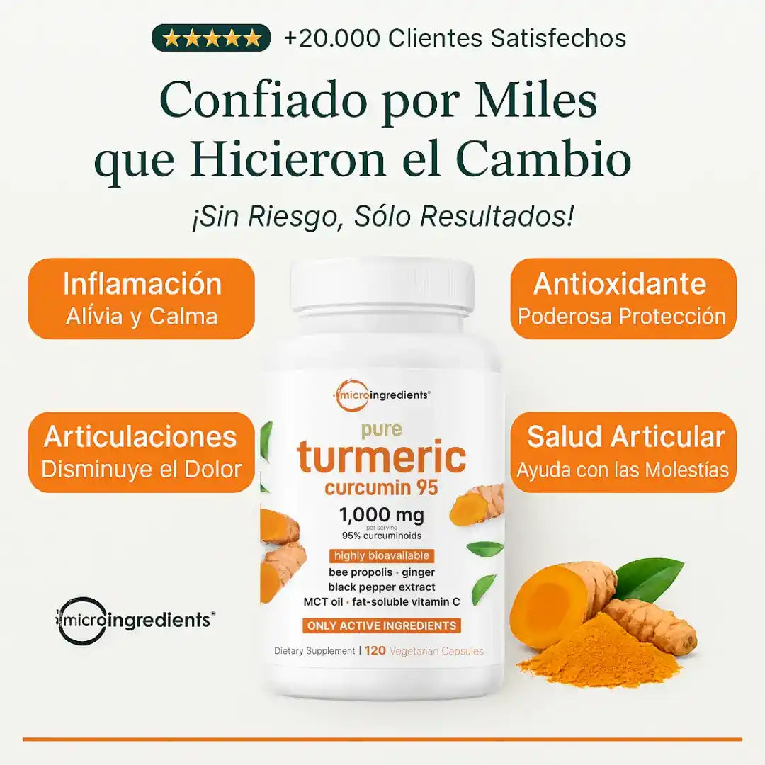 Oferta 2x1 El Antiinflamatorio Natural Más Potente – Cúrcuma 95%