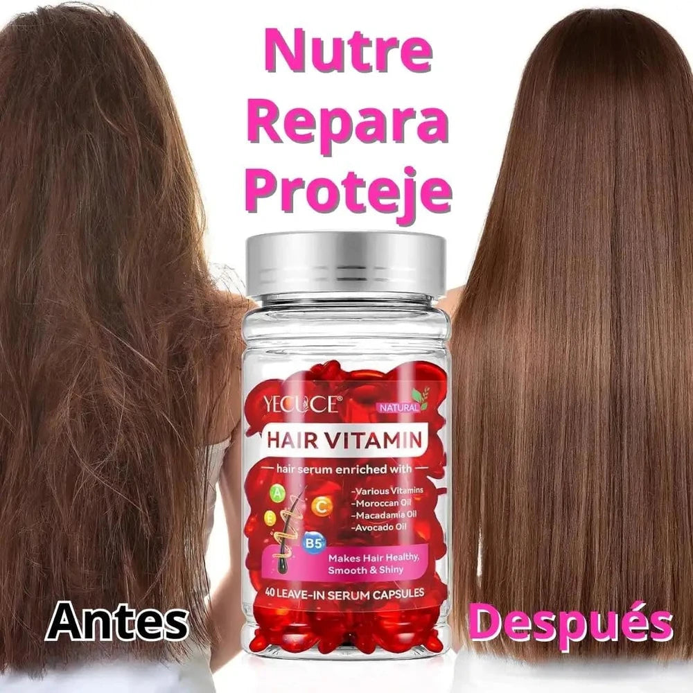 Cápsulas Capilares con Aceites Naturales y Vitaminas