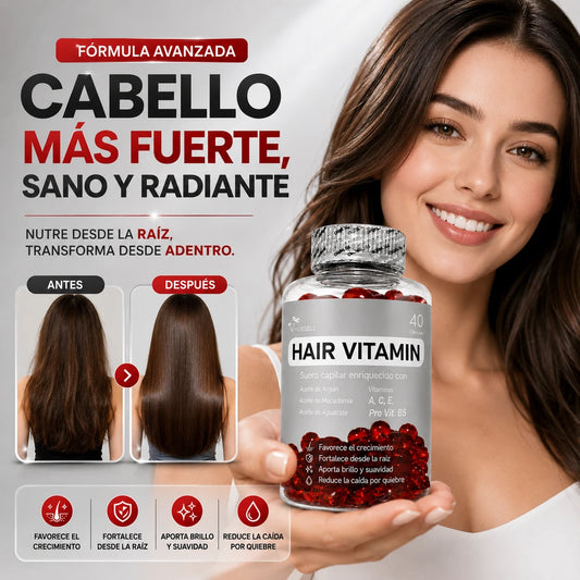 Cápsulas Capilares con Aceites Naturales y Vitaminas