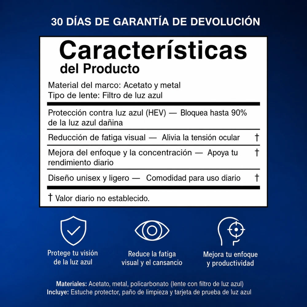 Lentes con Filtro de Luz Azul y Protección Fotocromática