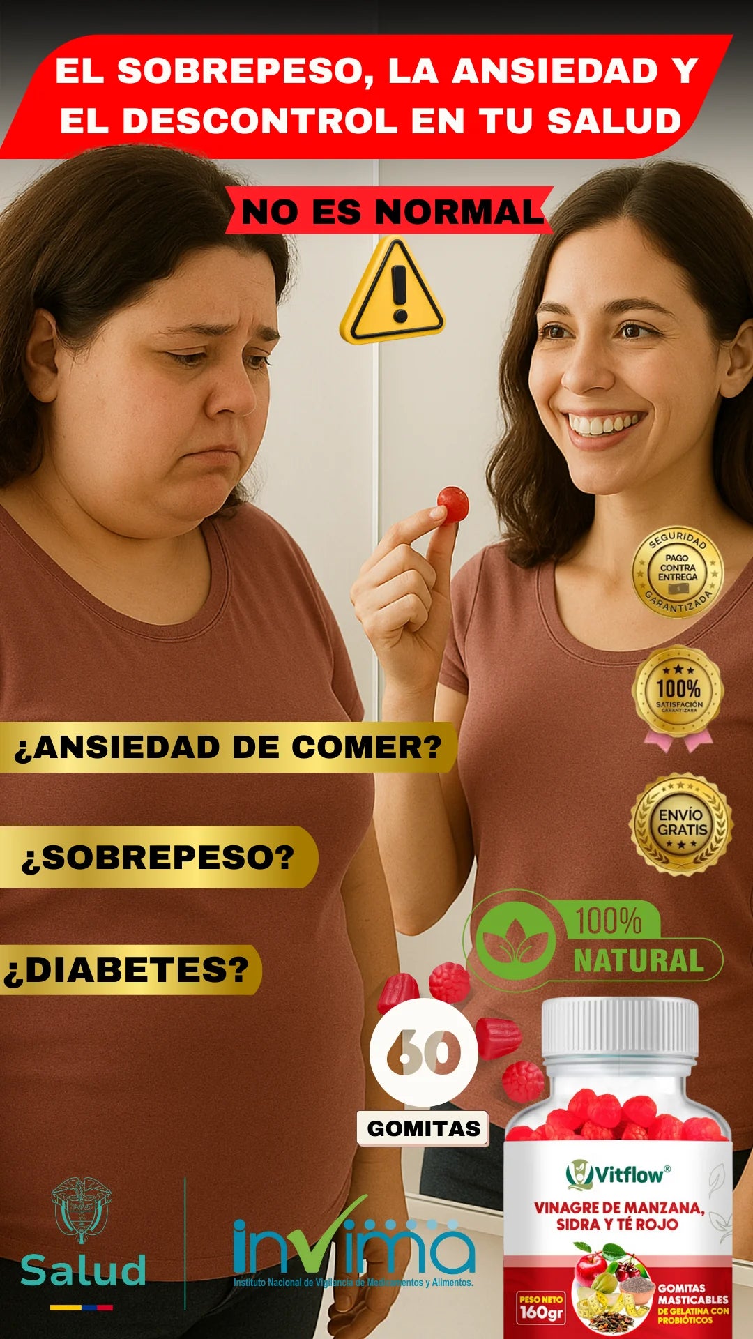 Gomitas de vinagre de manzana