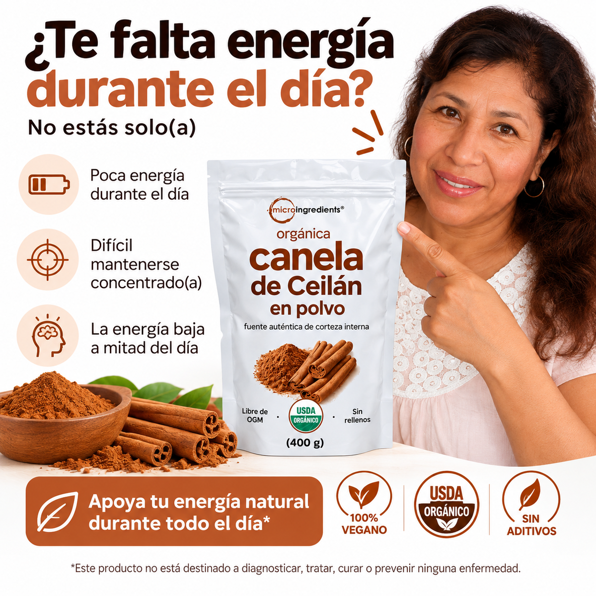 Canela de Ceilán Orgánica 100% Corteza Interna de Sri Lanka