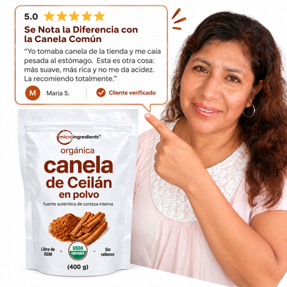 Canela de Ceilán Orgánica 100% Corteza Interna de Sri Lanka