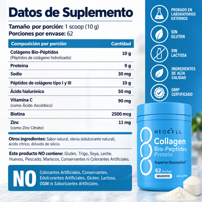 Colágeno Bio-Péptidos | Fórmula Avanzada para el Cuidado Integral OFERTA 2X 109