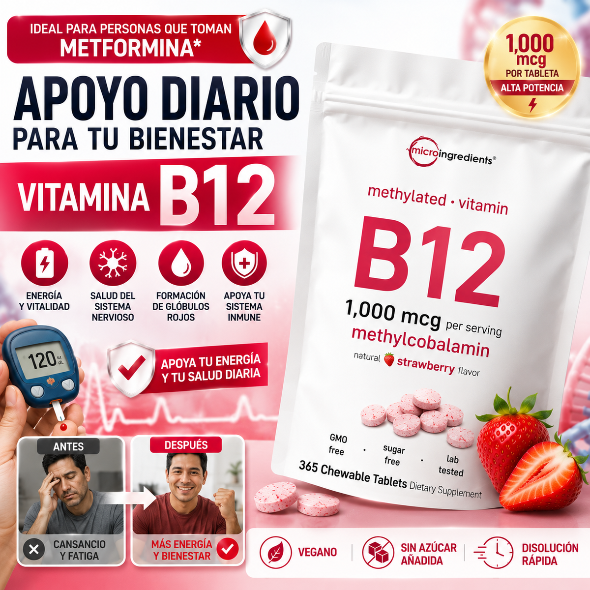 Vitamina B12 (Metilcobalamina)