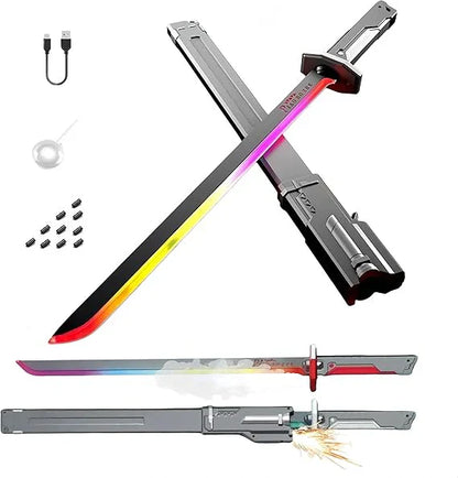 Espada LED con Humo y Chispas – Súper Realista