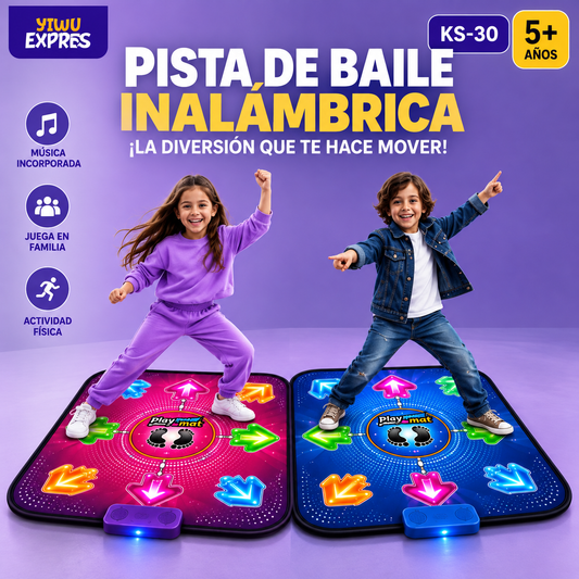 Pista de Baile Inalámbrica KS-30 – Diversión Activa para Niños y Toda la Familia