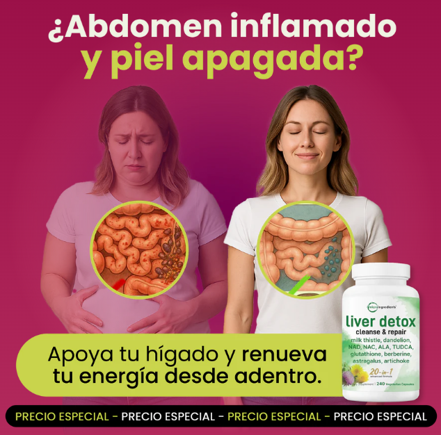 CAPSULA DE 60 Liver Detox 20 en 1 – Limpieza Hepática y Energía Renovada