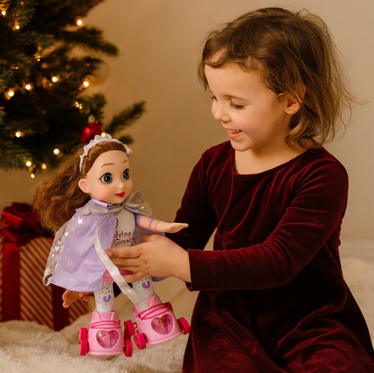 🎁💖 MUÑECA PATINADORA CON LUCES Y MÚSICA 🌟✨