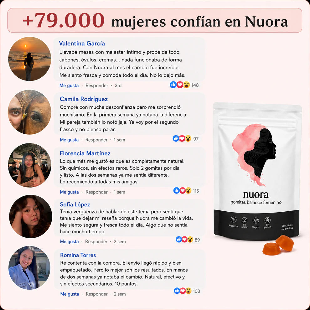 Nuora™ | Elimina el mal olor íntimo y equilibra el pH
