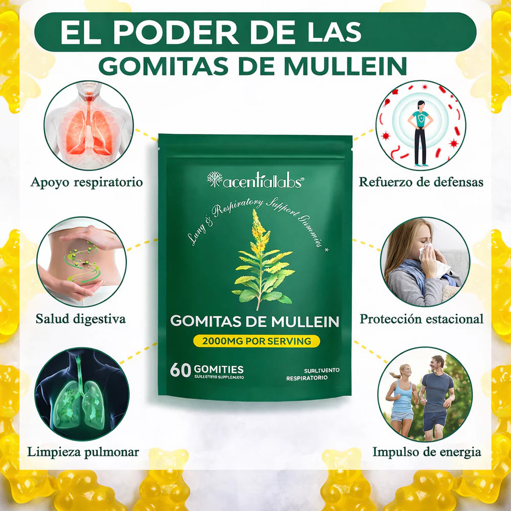 RespiraFuerte™ | Gominolas Detox Pulmonar con Mullein