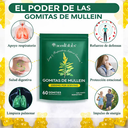 RespiraFuerte™ | Gominolas Detox Pulmonar con Mullein