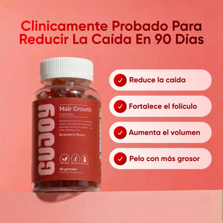 La gominola creada por dermatólogas que detiene la caída del pelo en 90 días