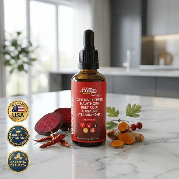 Clean Nutra® VascuGlow | Controla el Azúcar y Protege tu Corazón