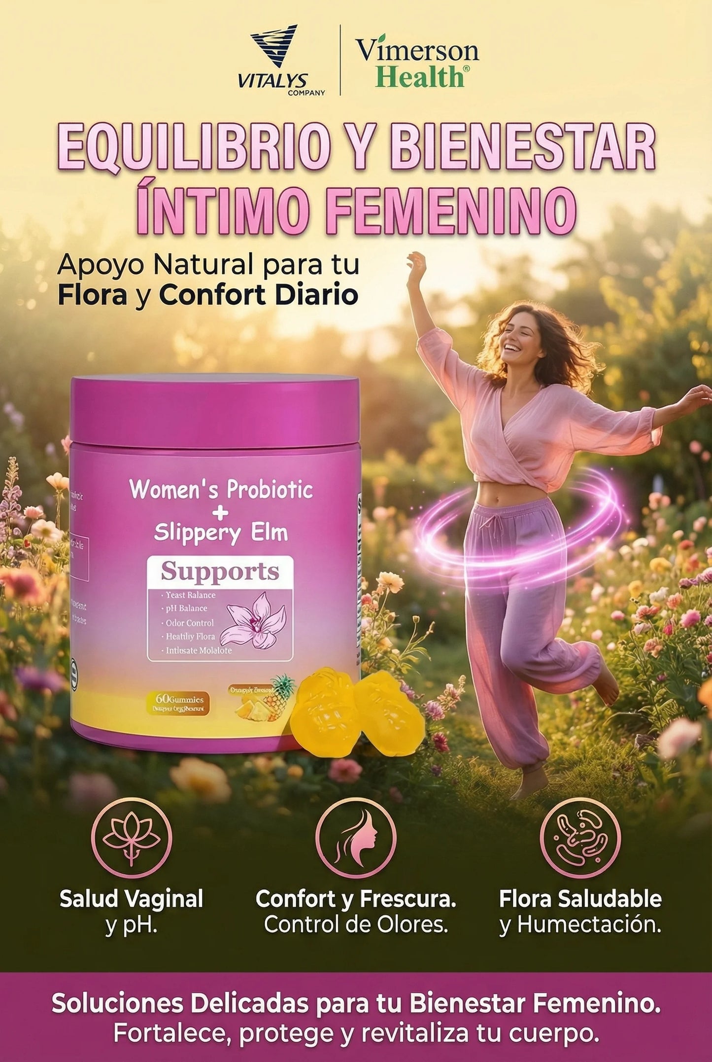 Probiótico Femenino en Gomitas con Piña