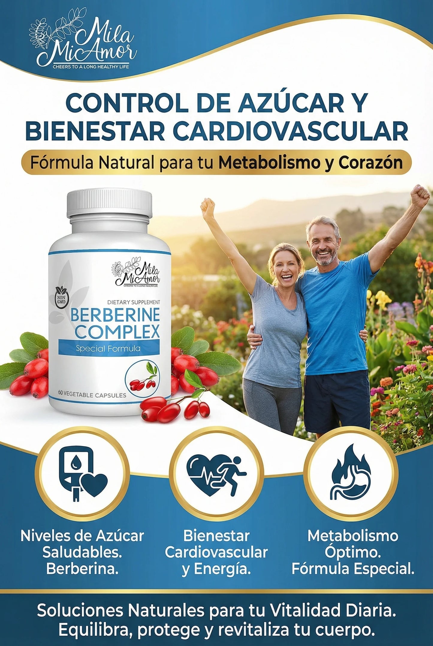 Berberine Complex 500 mg – Salud Cardíaca y Digestiva