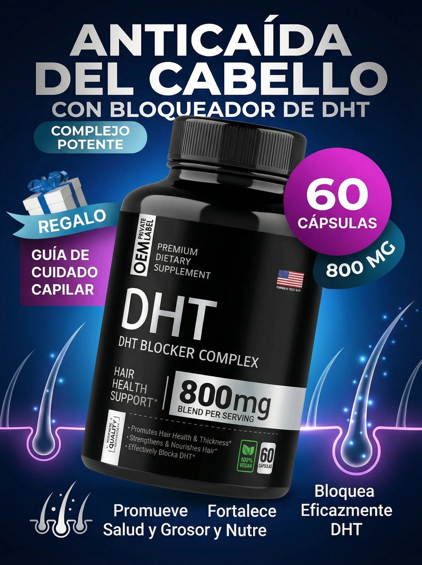 vitaminas anticaida de cabello