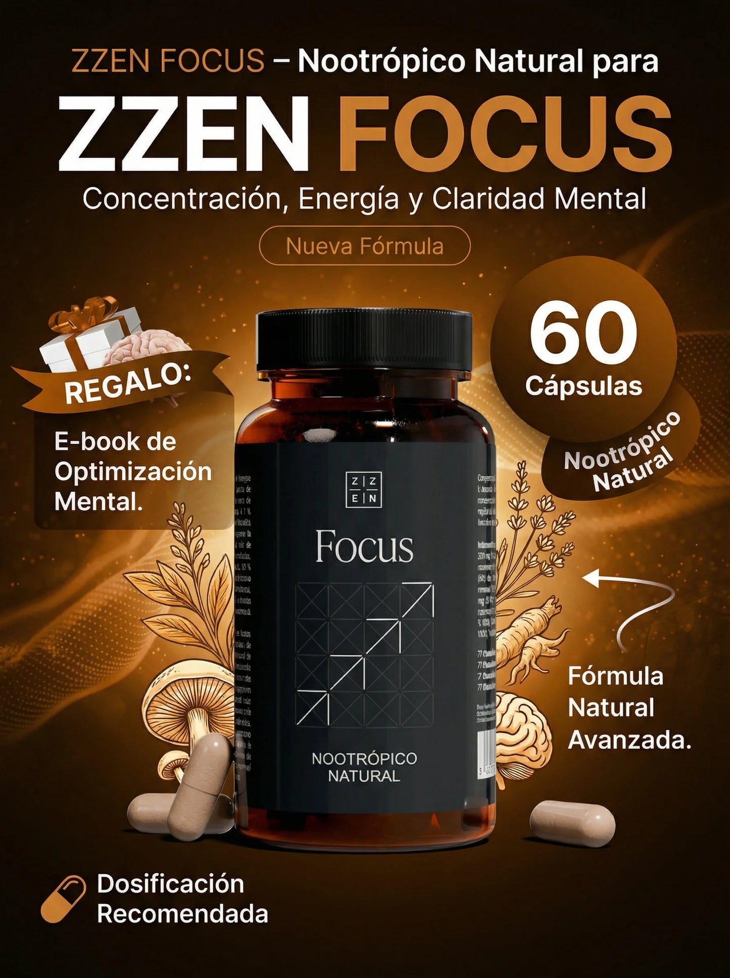ZZEN Focus – Nootrópico Natural