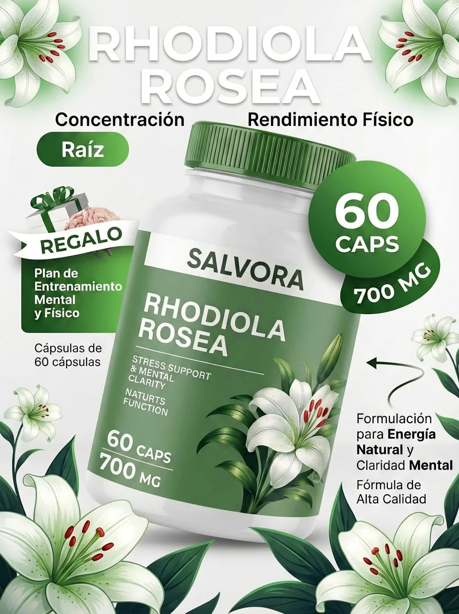 Rhodiola Rosea - Apoyo para la Concentración y el Rendimiento Físico