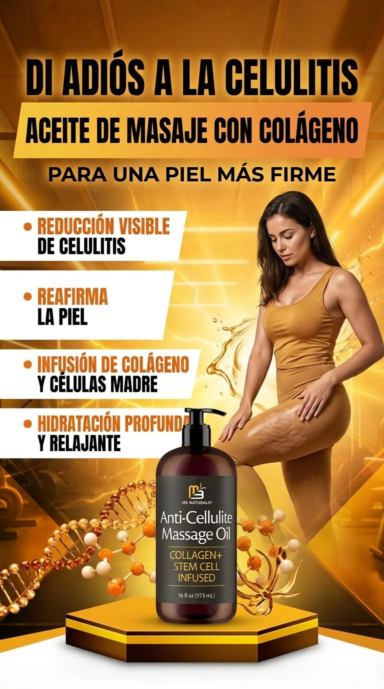Di Adiós a la Celulitis – Aceite de Masaje con Colágeno para una Piel Más Firme