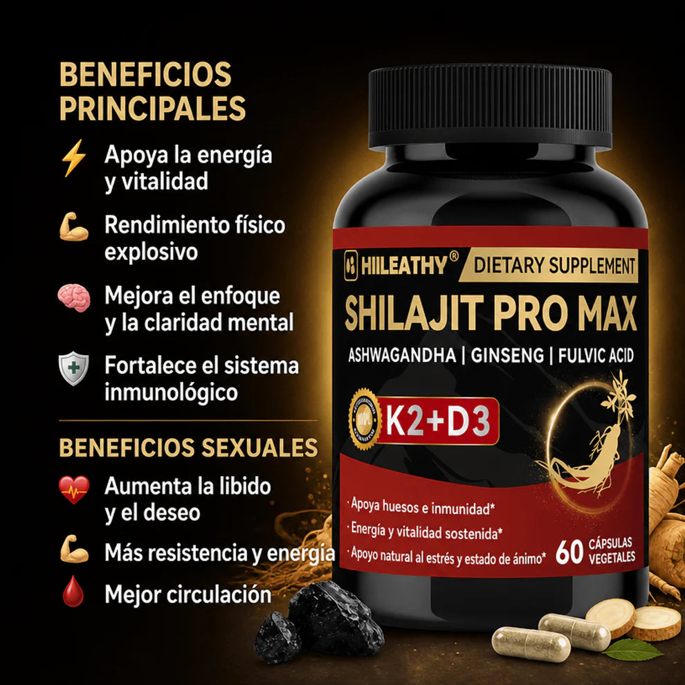 Shilajit Pro Max - Optimiza tu potencia