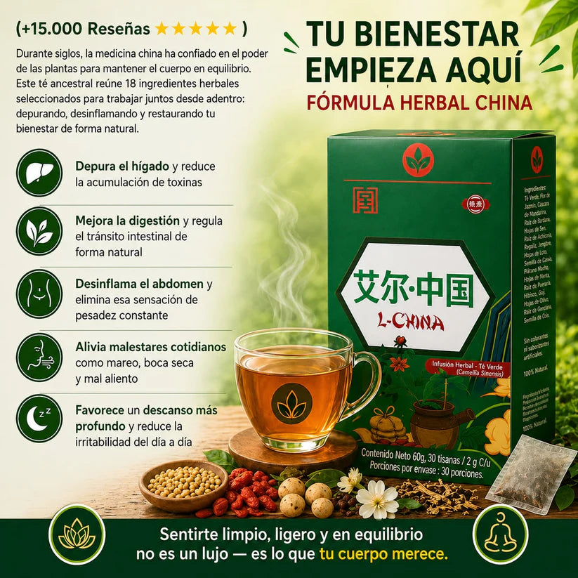 TÉ YIGAN CHINO X30 — Ayuda Natural para Desinflamar y Sentirte Mejor