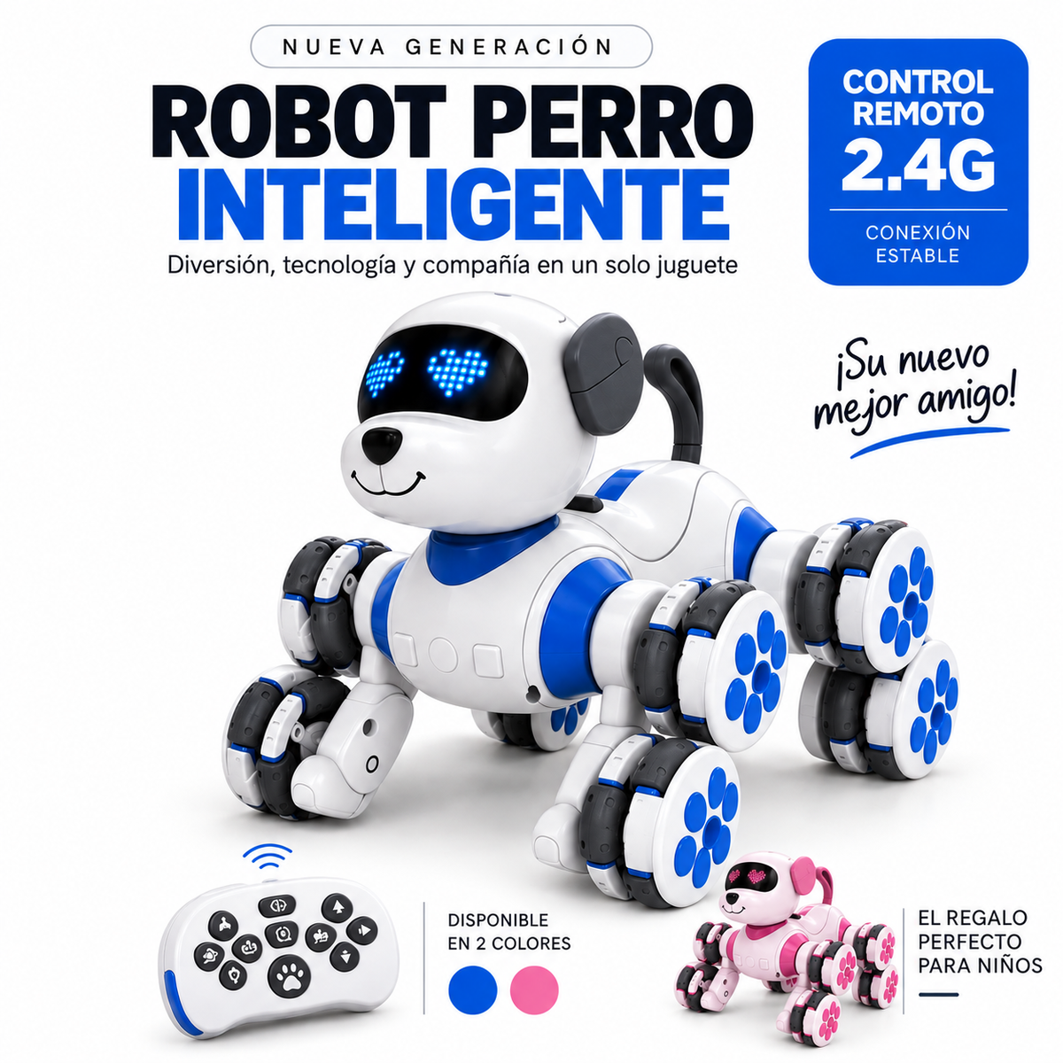 Robot Perro Inteligente a Control Remoto